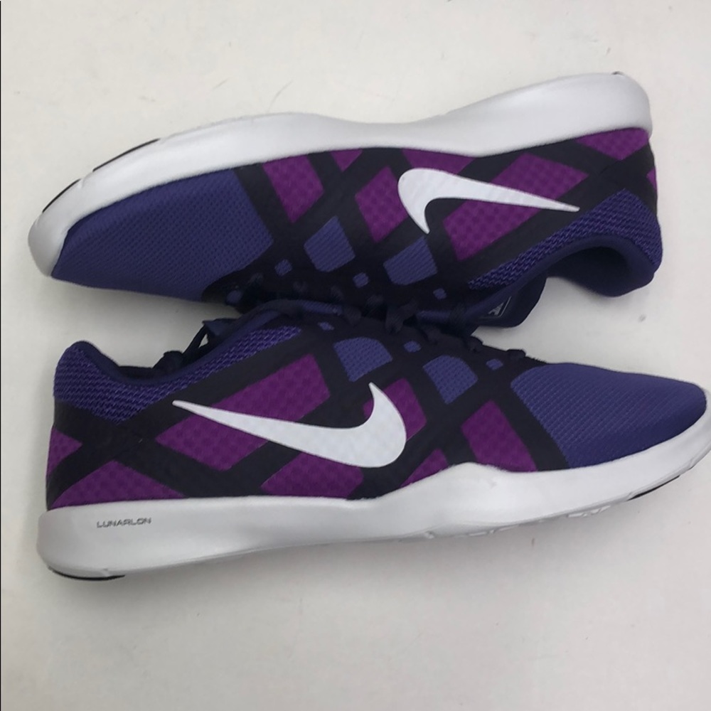 Nike Lunar Lux Tr Purple Shoes New - Picture 7 of 8